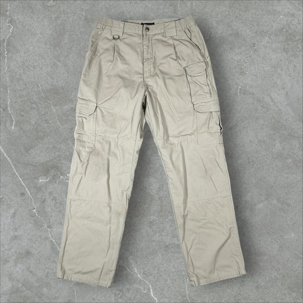 5.11 Tactical 34x32 Utility Double Knee Ripstop Flex Taclite Khaki Cargo Pants